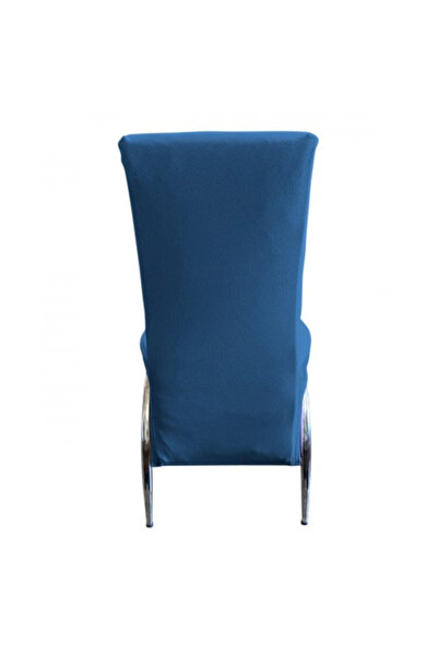 Home 4 Adet Petek Kumaş Kelebek Tipi Sandalye Kılıfı & Sandalye Örtüsü Seti