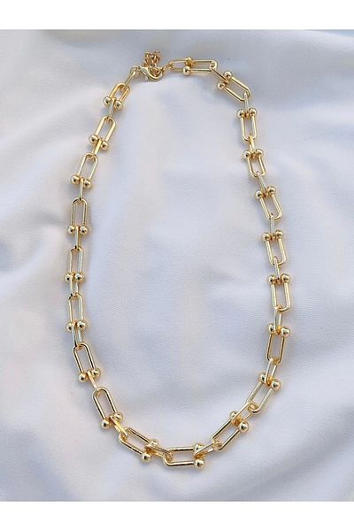 Eylülün Takısı Gold Colored Women's Chain Necklace
