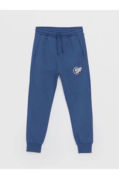 LC Waikiki LCW Kids Navy Blue ελαστική μέση με στάμπα για αγόρια Jogger Sweatpants