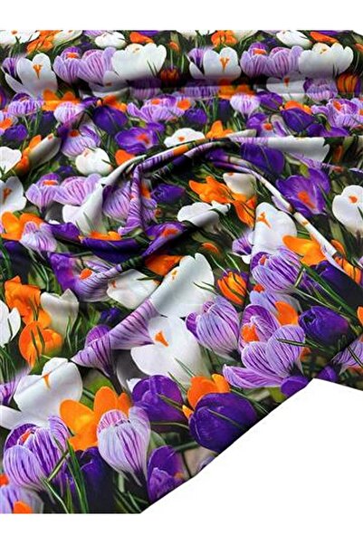 ipekkumaş Çuha Çiçeği Desen Elbiselik Gömleklik Krep Kumaş Ürünümüz Adet Olar...