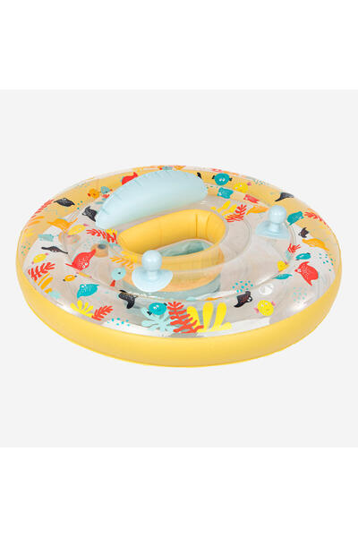 Decathlon Bebek Oturaklı Yüzme Simidi - 7/15 Kg - Sarı - Allfish