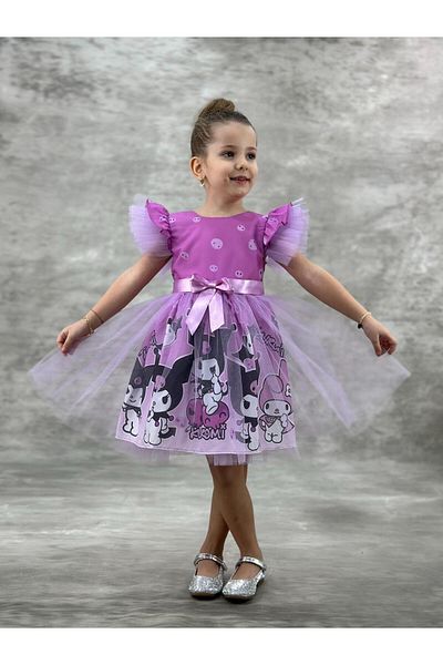 RAPAPA Petrecere pentru fete din tul cu model Kuromi și Melody - 2712