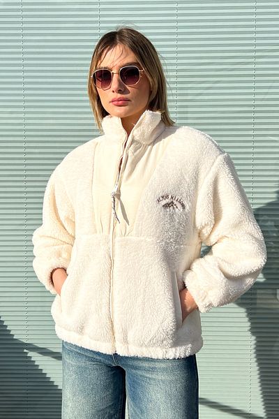 ModaPlaza Women's Plush Zippered Coat 5194