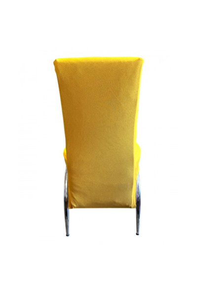 Home 4 Adet Petek Kumaş Kelebek Tipi Sandalye Kılıfı & Sandalye Örtüsü Seti