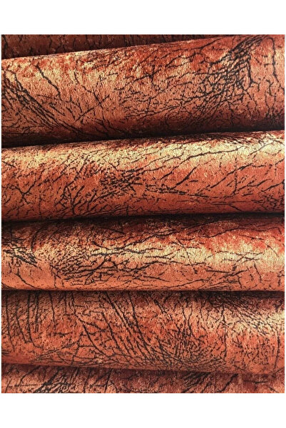 enti ev tekstili ZİGANA HOME Koltuk Çekyat Örtüsü Kiremit Damar Desenli Kaymaz Taban Süngerli Üst Kumaş Kadife