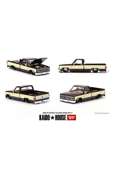 mini gt Chevrolet Silverado Kaido House 1/64 Scale Mini Gt Diecast Metal Model Car Collectible Car