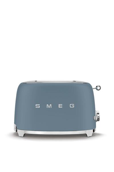 SMEG 2X1 Slice Toaster Mat Storm Blue (Fırtına Mavi) - Tsf01Sbmeu