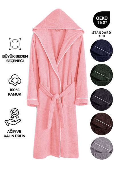 My Catherine Πολυτελές μπουρνούζι Prestige Hooded 100% Cotton Heavy Weight – με επιλογές χρώματος