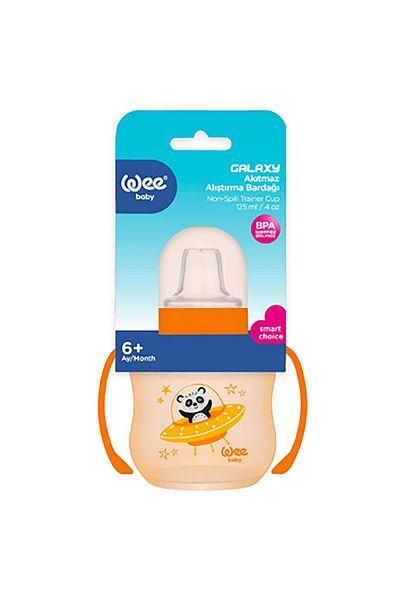 Wee Baby Galaxy 125 ml Orange Non-Spill Drinking Cup