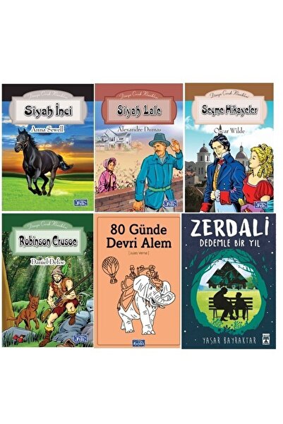 Parıltı Yayınları ZERDALİ DEDEMLE BİR YIL,80 GÜNDE DEVRİ ALEM,SİYAH LALE ORTA...
