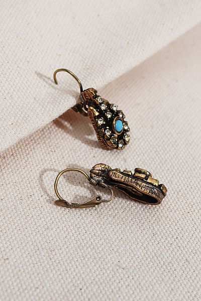 Süspüs Accessories Turquoise Jewelled Authentic Earrings