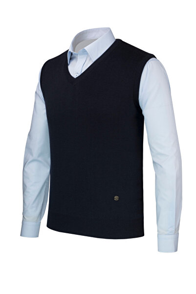 Çizgi Triko Ριγέ πλεκτά πουλόβερ μεγάλου μεγέθους - λαιμόκοψη V, ατσάλινο πλεκτό, χειμερινό πλεκτό - 4241HB