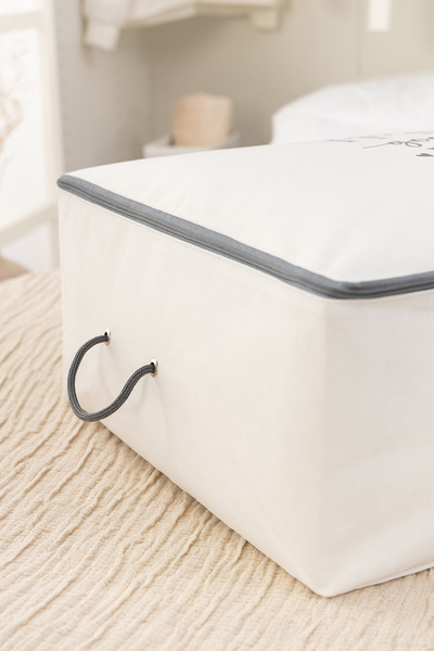 REKHOME Mega Boy Baza Altı Yastık Yorgan Kazak Hurcu 74x46x22