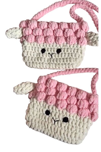 MCARNA KUZU FİGÜRLÜ ÇANTA *Pembe