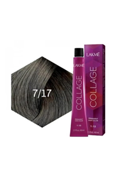 LAKMÉ لاكمي كولاج صبغة شعر 7/17 ، اشقر رمادي فاتح وسط