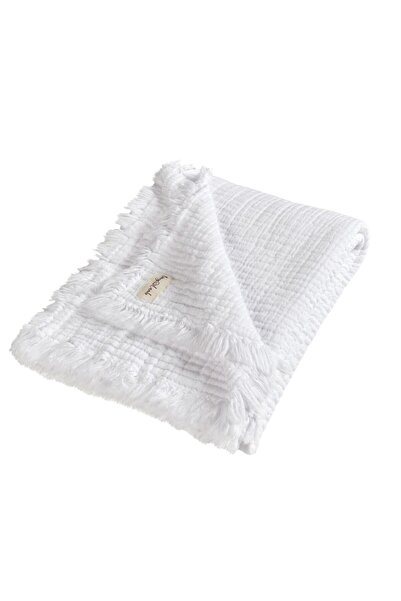 tinylamb Brighton 100x120cm Organik 4 Katlı Beyaz Renk Müslin Battaniye