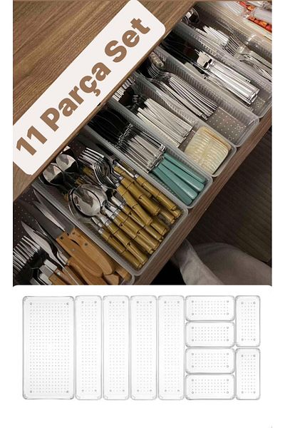 Bayev Bade 11 Piece Kitchen Organizer - Συρτάρι, μαχαιροπήρουνα και κουτί μαχαιροπήρουνων