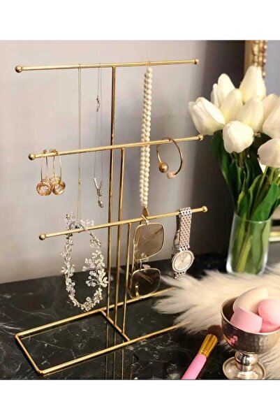 Naturalove Metal Jewelry Stand Jewelry Organizer Organizer 33-10-30,5 cm