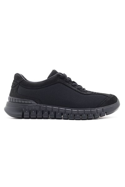 Barmea Pantofi de mers sport pentru bărbați 2170 - piele naturală, negru