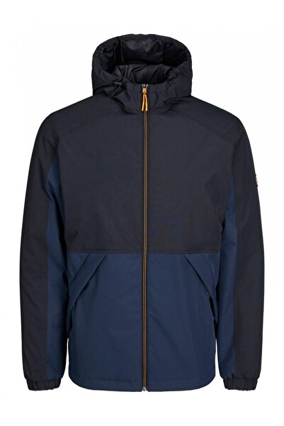 Jack & Jones Jack&jones Sun Men's Navy Blue Hooded Coat