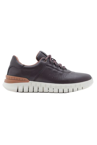 Barmea Men's Sports Walking Shoes 2405 Brown - Genuine Leather