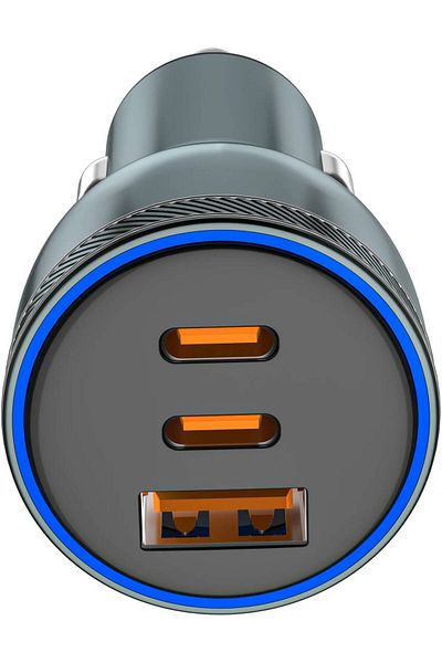 BLUPEBBLE Navi Power 130W Car Charger With 2 PD and 1 QC 3.0