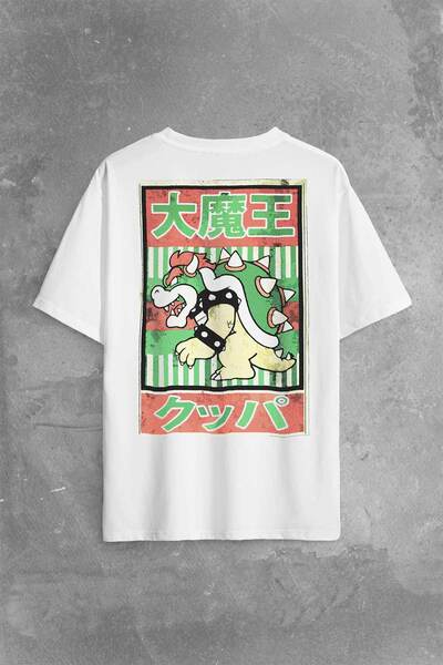 Kendim Seçtim Super Mario Bowser Japanski poster prednja i zadnja strana Štam...