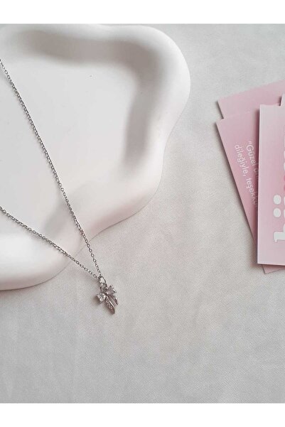 bijoux uniques Çelik Taşlı Kurdele Kolye