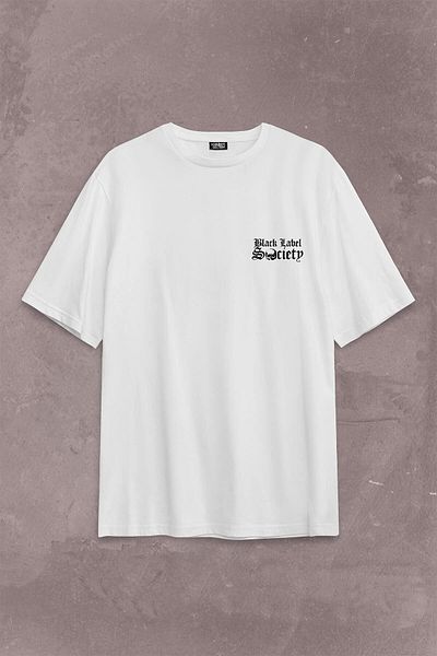 Kendim Seçtim Μπλουζάκι Unisex Μπλουζάκι με μαύρη ετικέτα Socıety Anarchy πίσω μπροστά