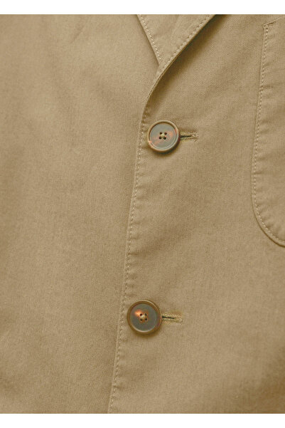 Boris Becker Μπουφάν Blazer σε μπεζ χρώμα Mono Collar Over Size