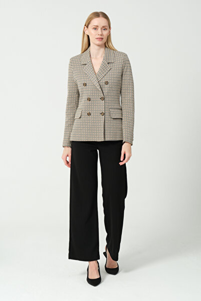 AD Fashion Brown Double Breasted Jacket