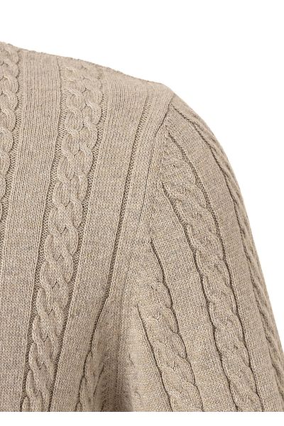Boris Becker Beige Color Hair Knitted Cashmere Knitwear