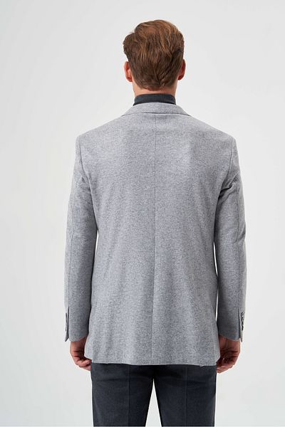 Bisse Men's Mono Collar 6 Drop Jacket Gray