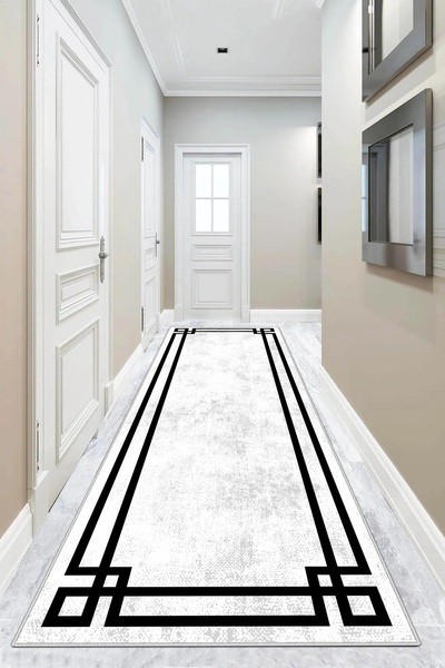 Confidence Home Machine washable non-slip base stain-resistant modern cutting runner kitchen runner carpet runner