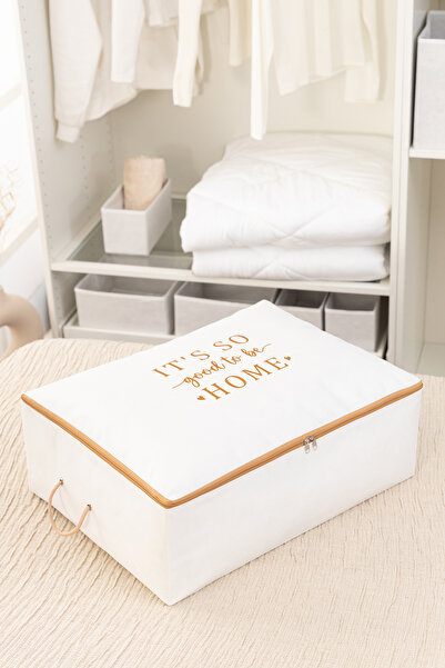 REKHOME 3 Adet Büyük Boy Baza Altı Yastık Yorgan Kazak Hurcu 62x46x22