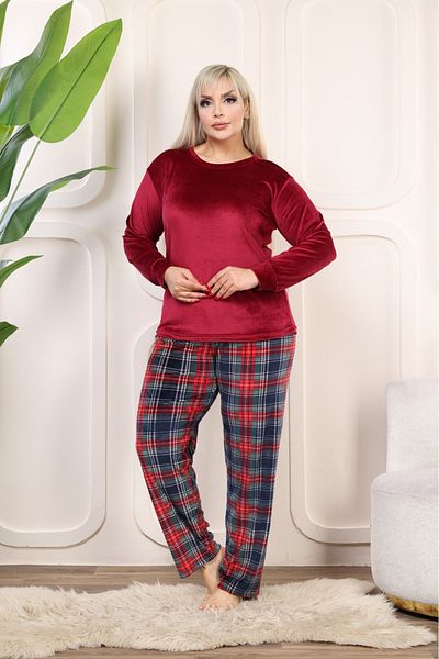 Malven pijamale din catifea bat