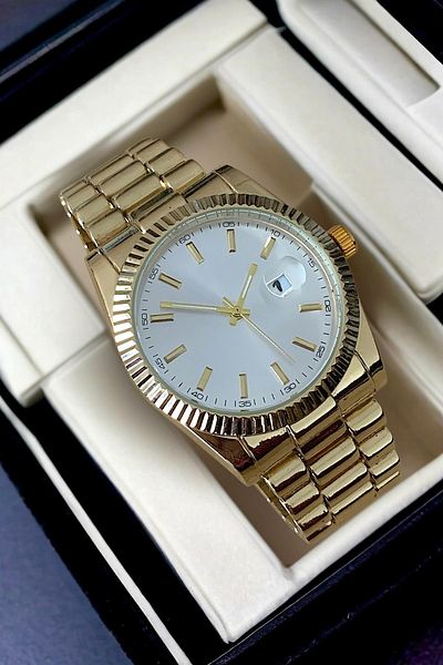 Güncel Vitrin Premium Calendar Men's Wristwatch IPC Coating