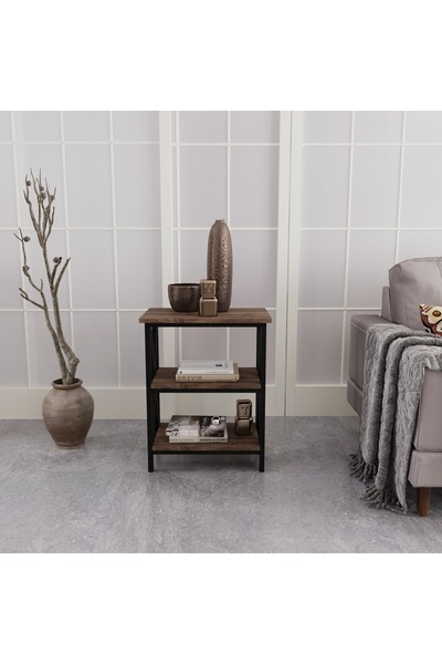 Deconode Classy Raflı Yan Sehpa Komodin Çok Amaçlı Raflı Sehpa 30x50x70