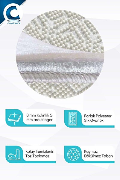 Confidence Home Machine washable non-slip base stain-resistant modern cutting runner kitchen runner carpet runner