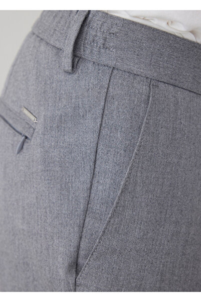 Boris Becker Gri Renk Pileli Chino Pantolon