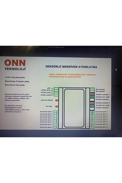 Muhtelif Sensörlü Merdiven Aydınlatma Modülü