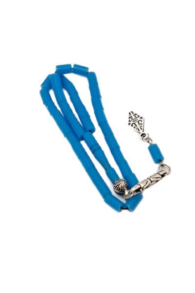 Han Ticarethane Turquoise Cut Cut Airplane Glass Rosary