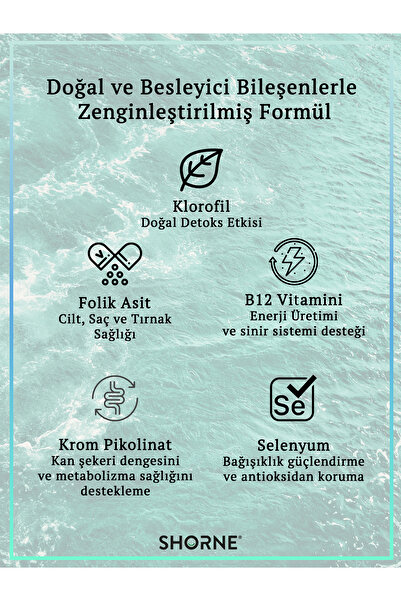 Shorne Likit Klorofil & Doğal Nane Yağı & Doğal Limon Yağı