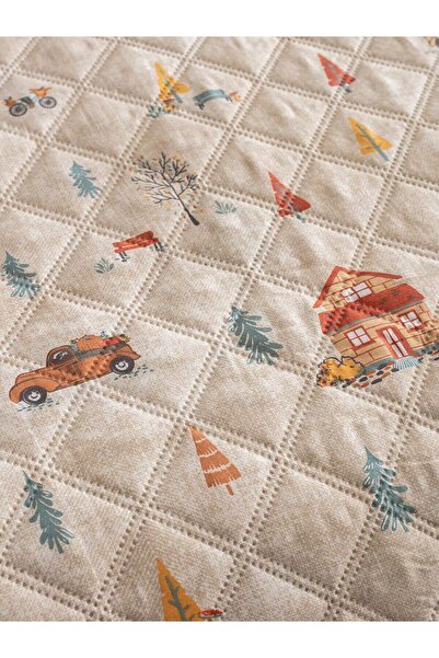 LC Waikiki LCW HOME Yılbaşı Temalı Çift Kişilik Yatak Örtüsü (W4)