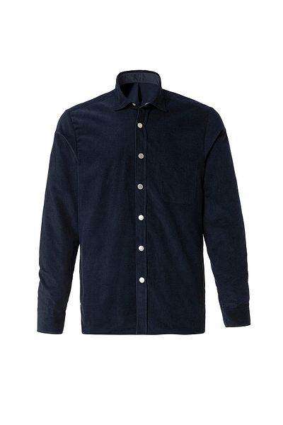 Boris Becker Navy Blue Double Sided Wearable Velvet Outer Shirt