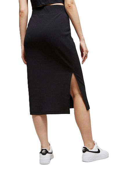 Nike High Waist Corded Women's Jersey - Black Sportswear Skirt