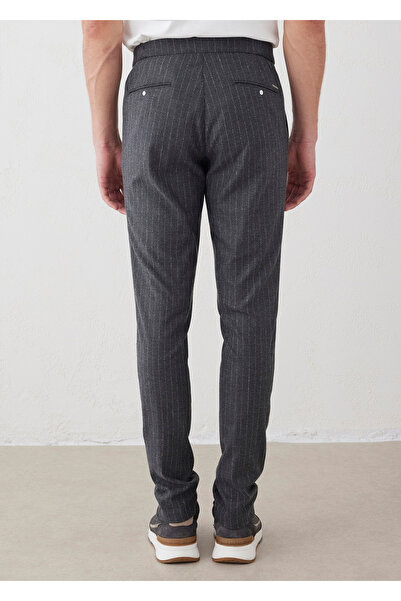 Boris Becker Παντελόνι Chino με ρίγες σε γκρι χρώμα