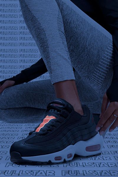 Nike Air Max 95 Recraft Reflector Sneaker Reflective Casual Women's Sports Shoes Black