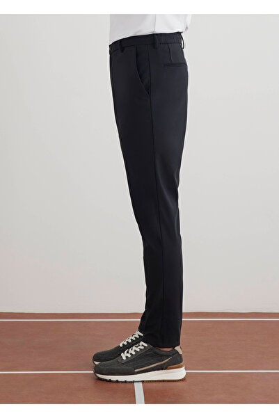 Boris Becker Lacivert Renk Teknik Chino Pantolon