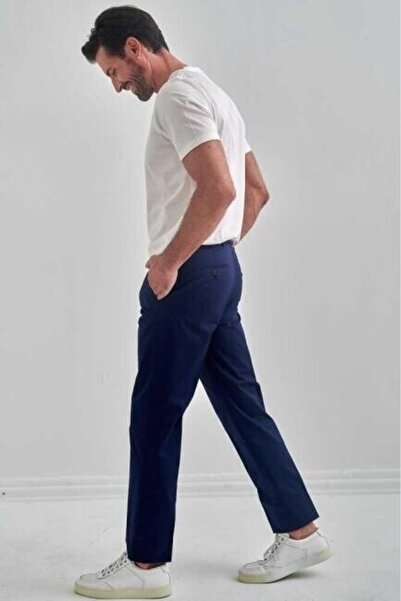 Bisse 4 Cepli Gabardin Lacivert Spor Erkek Pantolon